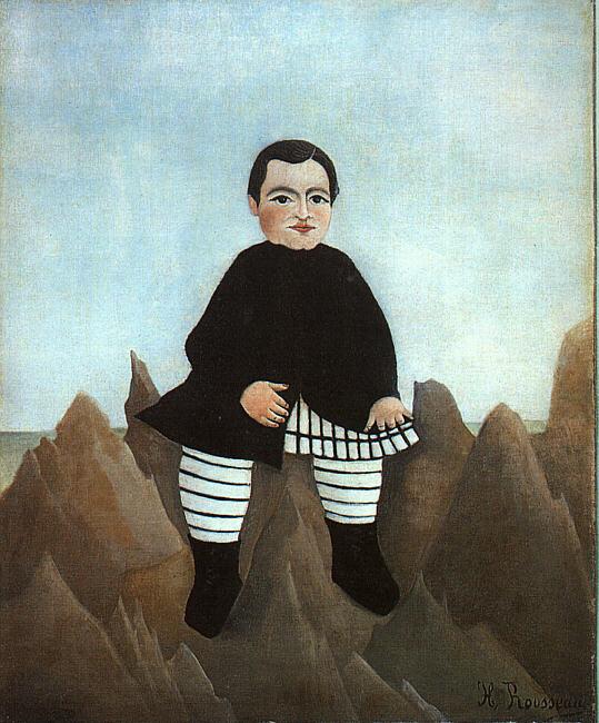Henri Rousseau Boy on the Rocks oil painting picture